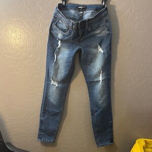 Dollhouse Distressed Dark Blue Skinny Jeans N without tag